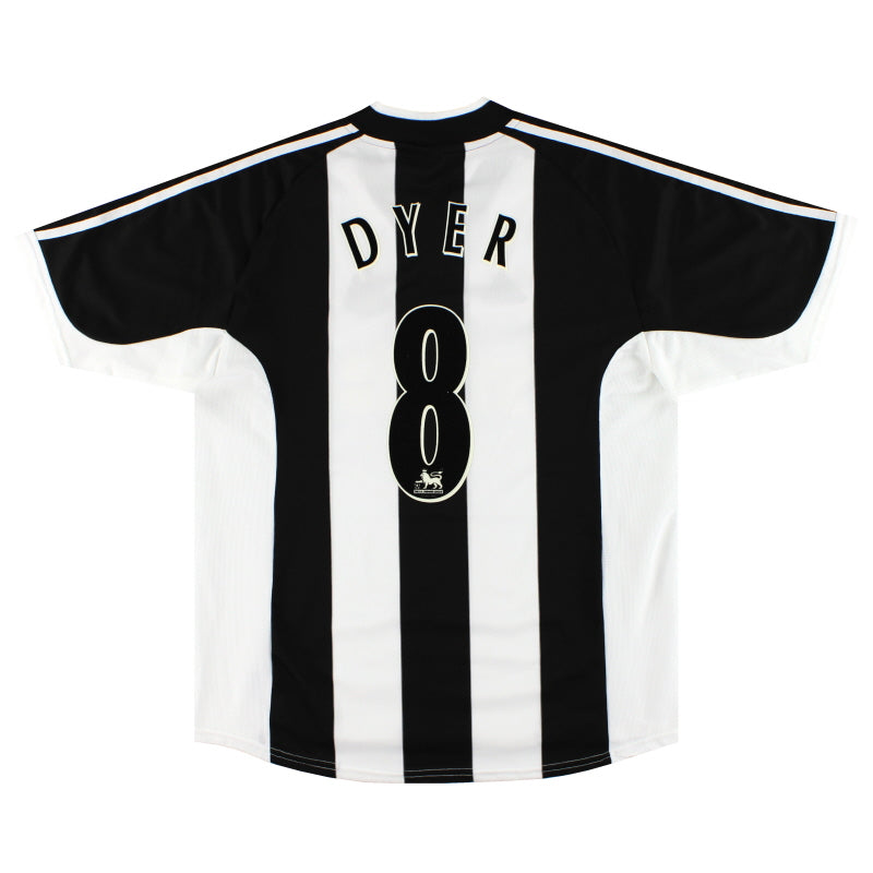 2001-03 Newcastle adidas Home Shirt Dyer #8 *As New* L