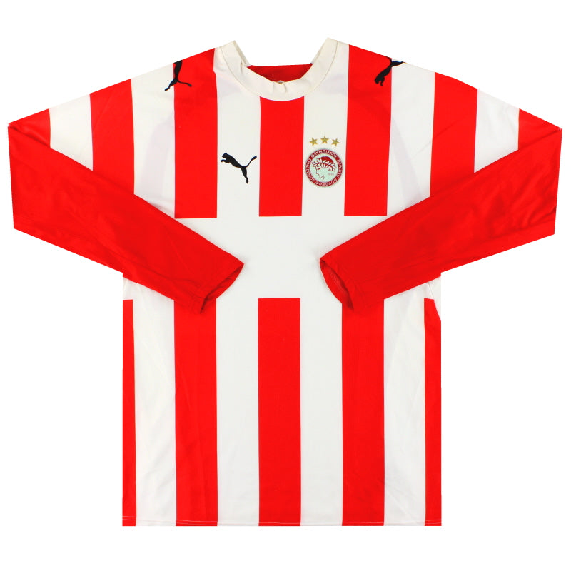 2006-07 Olympiakos Puma Home Shirt L/S XL