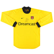 2000-01 Arsenal Nike 'Signed' Goalkeeper Shirt *Mint* L