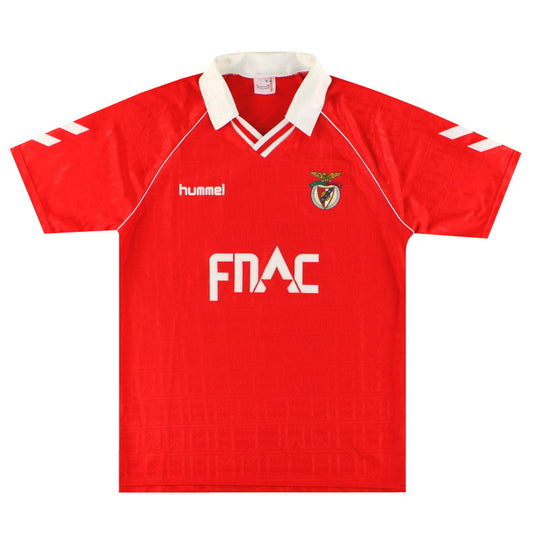 1990-91 Benfica Hummel Home Shirt XL