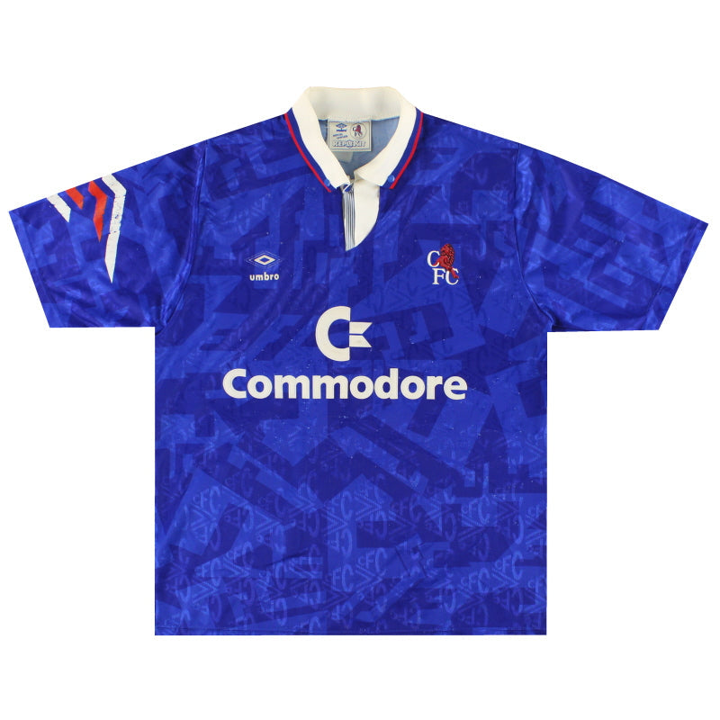 1991-93 Chelsea Umbro Home Shirt L