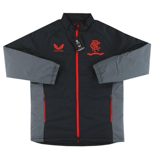 2021-22 Rangers '150 Year Anniversary' Castore Coaches Hybrid Bench Ja ...