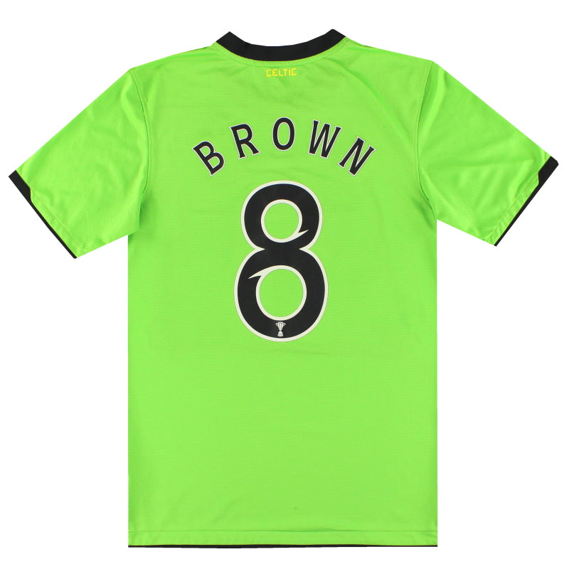 2010-11 Celtic Nike Away Shirt Brown #8 S