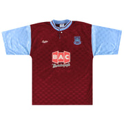 1990-91 West Ham Bukta Home Shirt L