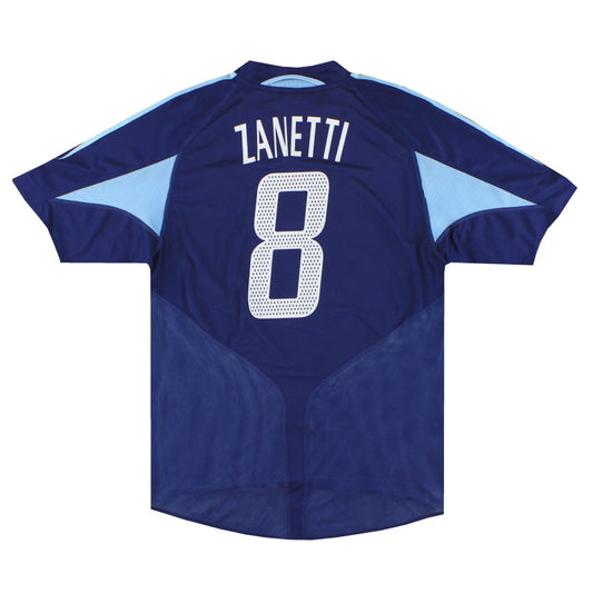 2004-05 Argentina adidas Away Shirt Zanetti #8 L