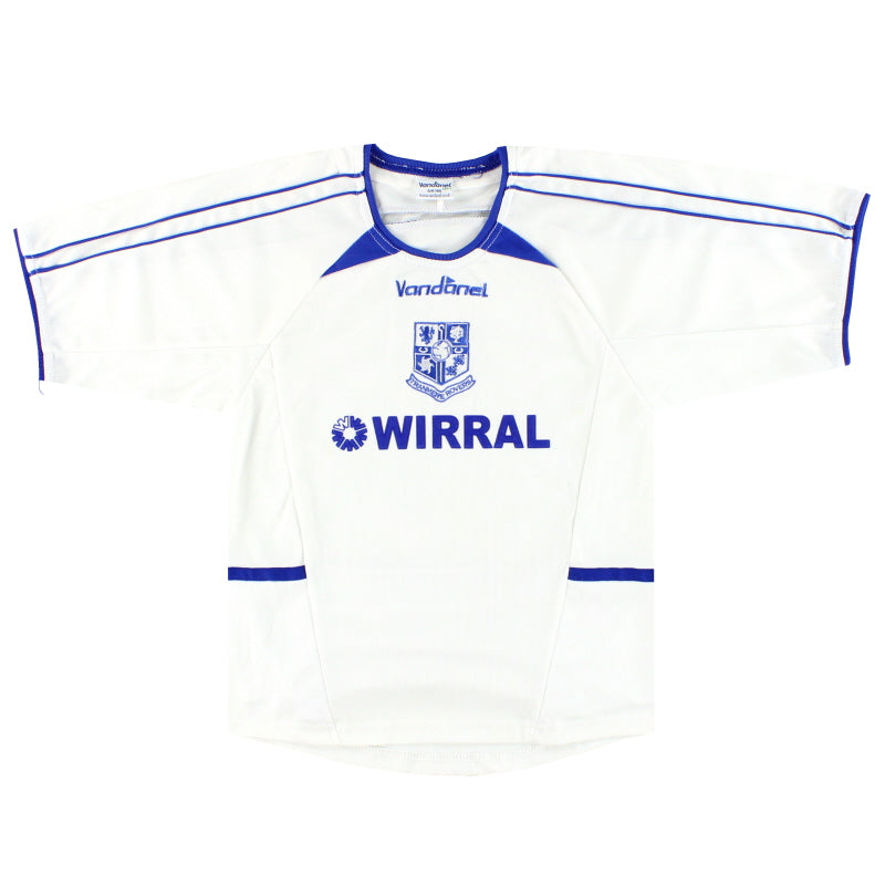 2004-05 Tranmere Rovers Vandanel Home Shirt Y