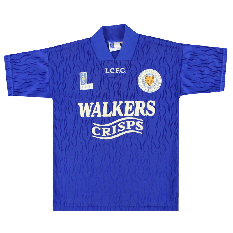 1992-94 Leicester Fox Leisure Home Shirt Thompson #8 Y