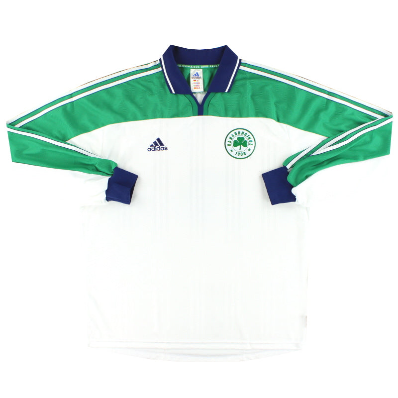 2000-01 Panathinaikos adidas Player Issue Away Shirt L/S *w/tags* XL