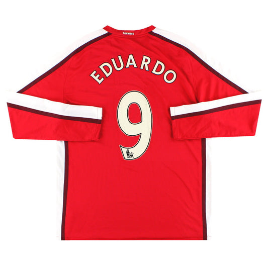 2008-10 Arsenal Nike Home Shirt Eduardo #9 L/S XL
