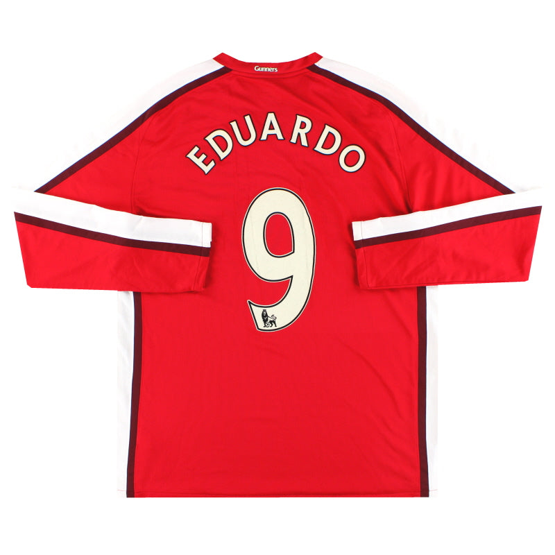 2008-10 Arsenal Nike Home Shirt Eduardo #9 L/S XL