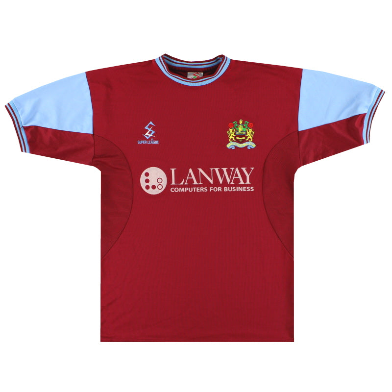 2001-02 Burnley Super League Home Shirt M