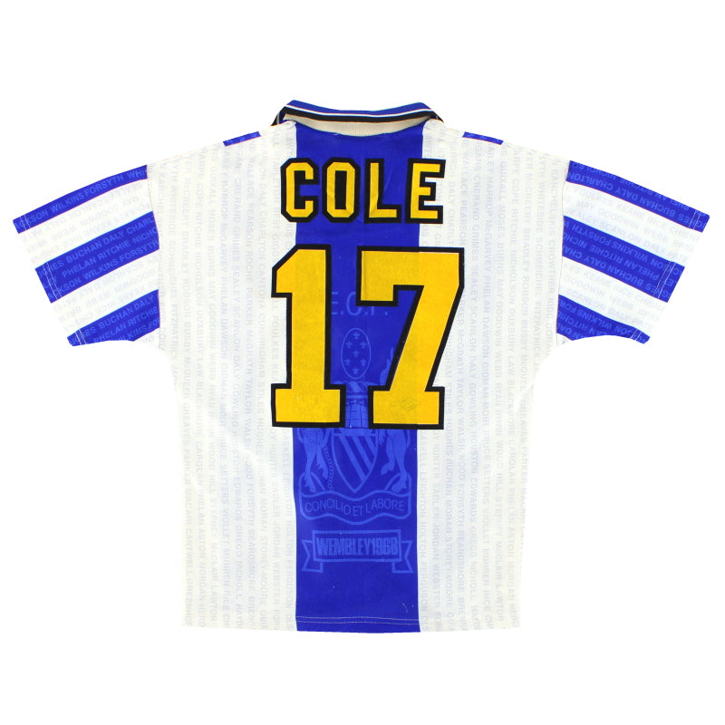1994-96 Manchester United Umbro Third Shirt Cole #17 L.Boys