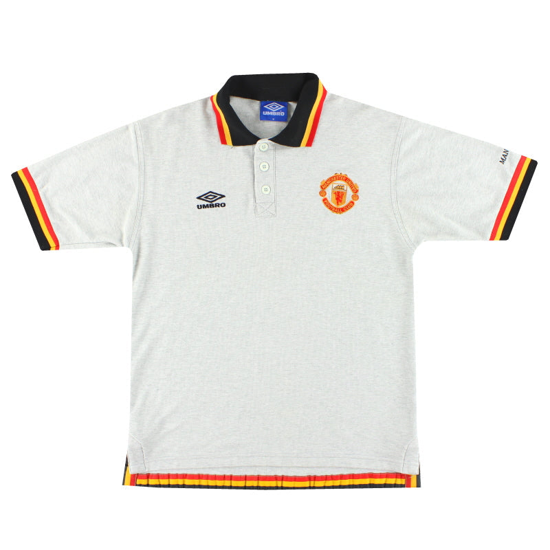 1996-97 Manchester United Umbro Polo Shirt M