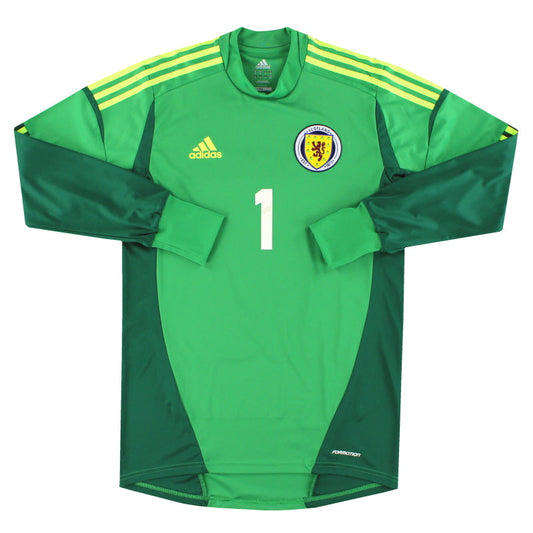 2012 Scotland adidas Formotion Player Issue Goalkeeper Shirt #1 *As New* XL
