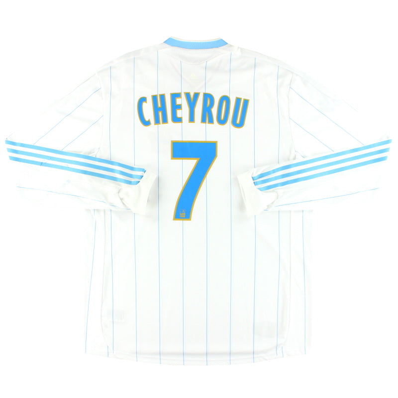 2009-10 Olympique Marseille adidas Player Issue Home Shirt Cheyrou #7 L/S *w/tags* XL - Classic Football Kit