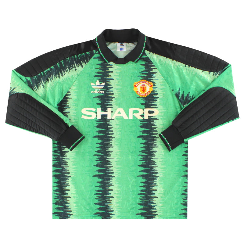 1990-92 Manchester United adidas Goalkeeper Shirt #1 M