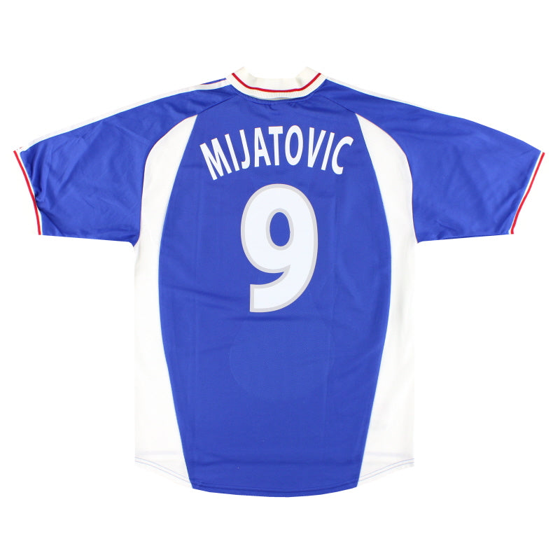 2000-01 Yugoslavia adidas Home Shirt Mijatovic #9 L