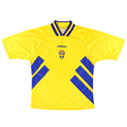 1994-96 Sweden adidas Home Shirt L
