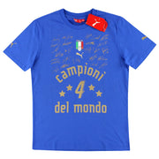 2006-07 Italy Puma 'Campioni Del Mondo' Graphic Tee *w/tags* S