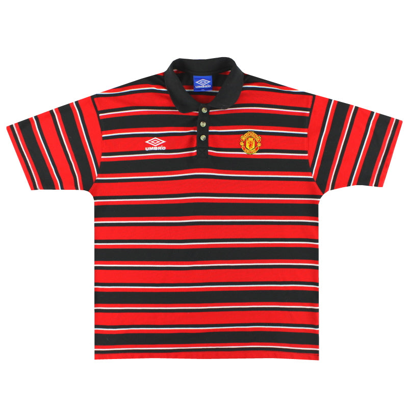 1996-97 Manchester United Umbro Polo Shirt XXL