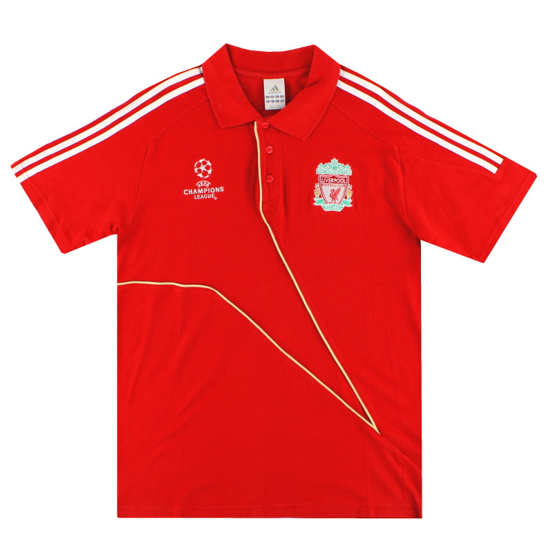 2009-10 Liverpool adidas Champions League Polo Shirt L