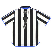 1999-00 Newcastle adidas Home Shirt Dyer #7 L