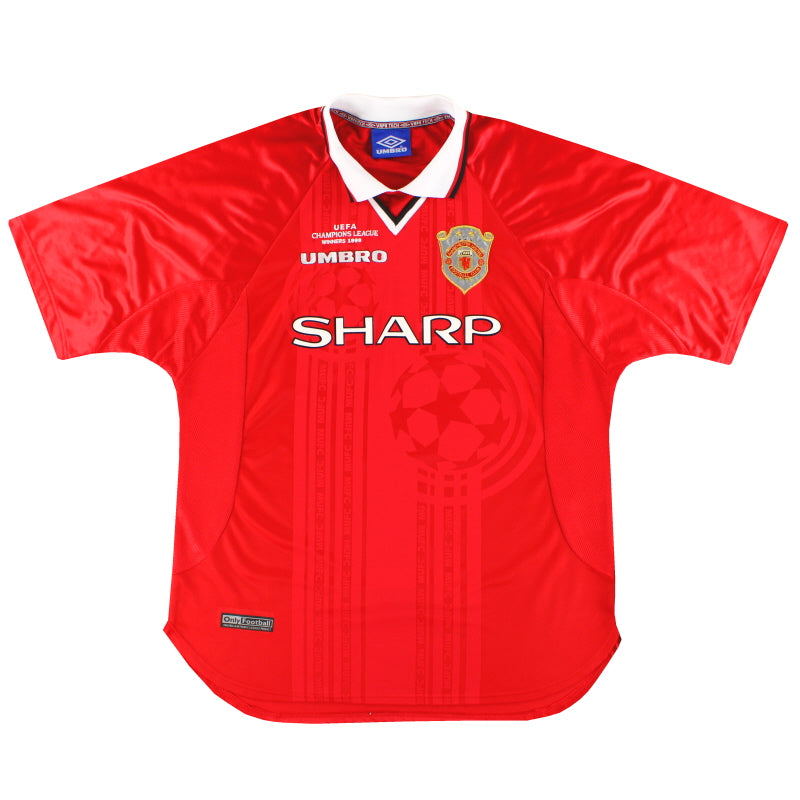 1999-00 Manchester United Umbro CL Winners Shirt M