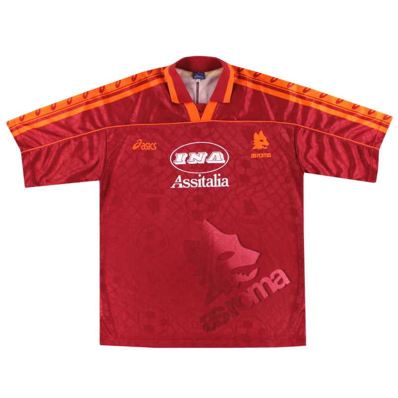 1995-96 Roma Asics Home Shirt XL