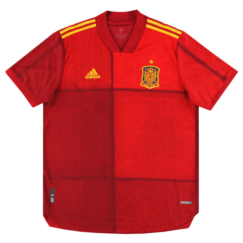 2020-21 Spain adidas Authentic Home Shirt *Mint* XL