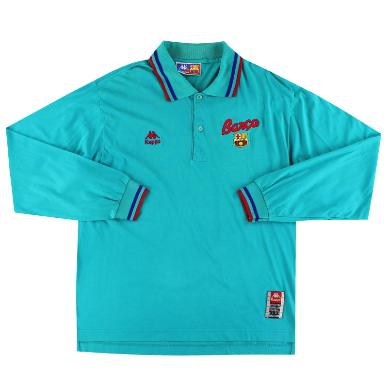 1992-95 Barcelona Kappa Polo Shirt L/S *Mint*