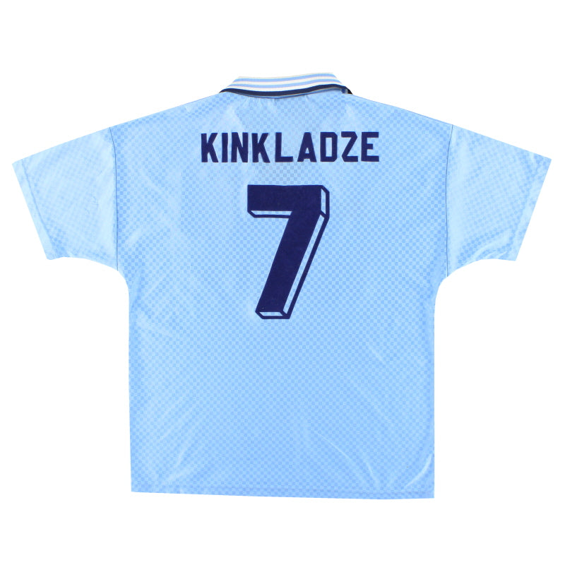 1995-97 Manchester City Umbro Home Shirt Kinkladze #7 M
