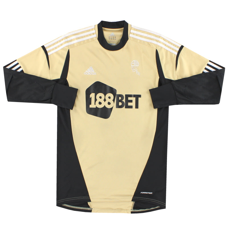 2012-13 Bolton adidas Player Issue Goalkeeper Shirt #1 L/S M