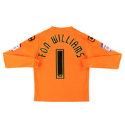 2011-12 Tranmere Rovers Carbrini Goalkeeper Shirt Fon Williams #1 M.Boys