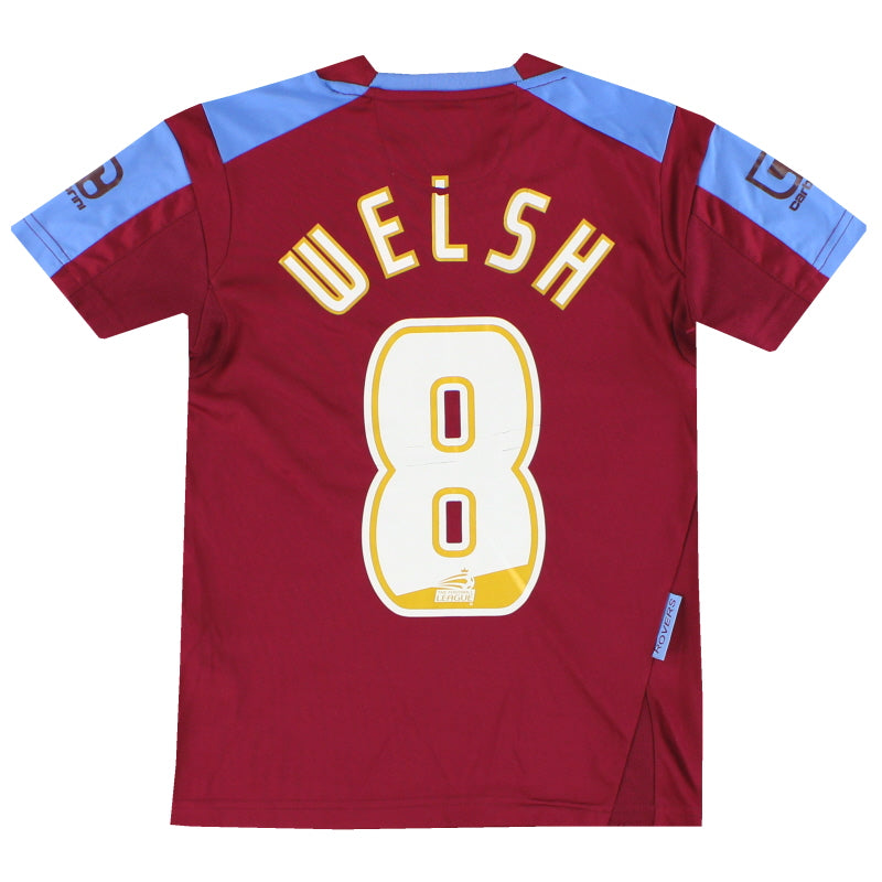 2010-12 Tranmere Rovers Carbrini Away Shirt Welsh #8 6-7 Years
