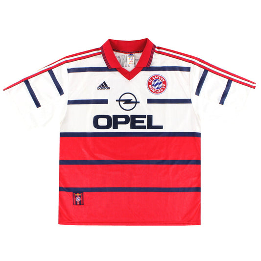 1998-00 Bayern Munich adidas Away Shirt Basler #14 XL