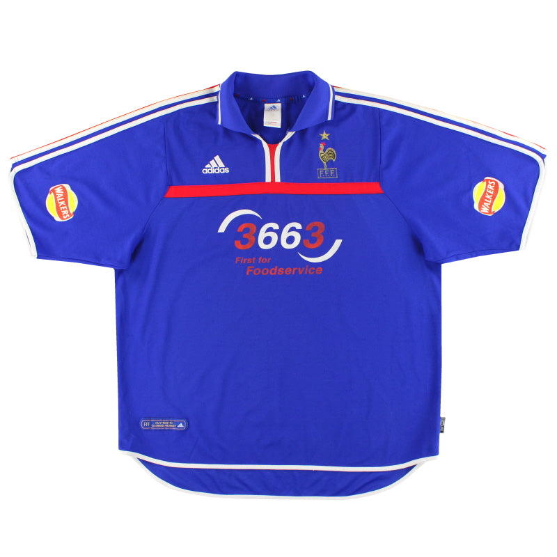 2000-02 France adidas Home Shirt XXL