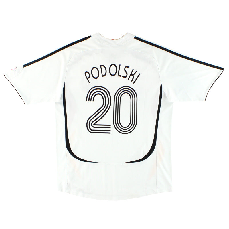 2005-07 Germany adidas Home Shirt Podolski #20 S