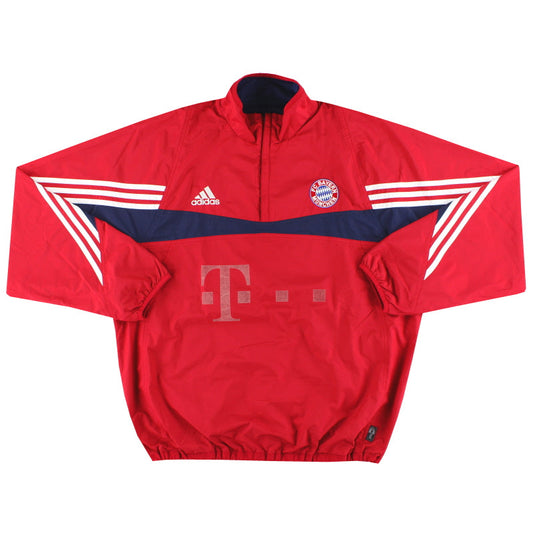 2003-04 Bayern Munich adidas Reversible 1/4 Zip Track Top L/XL