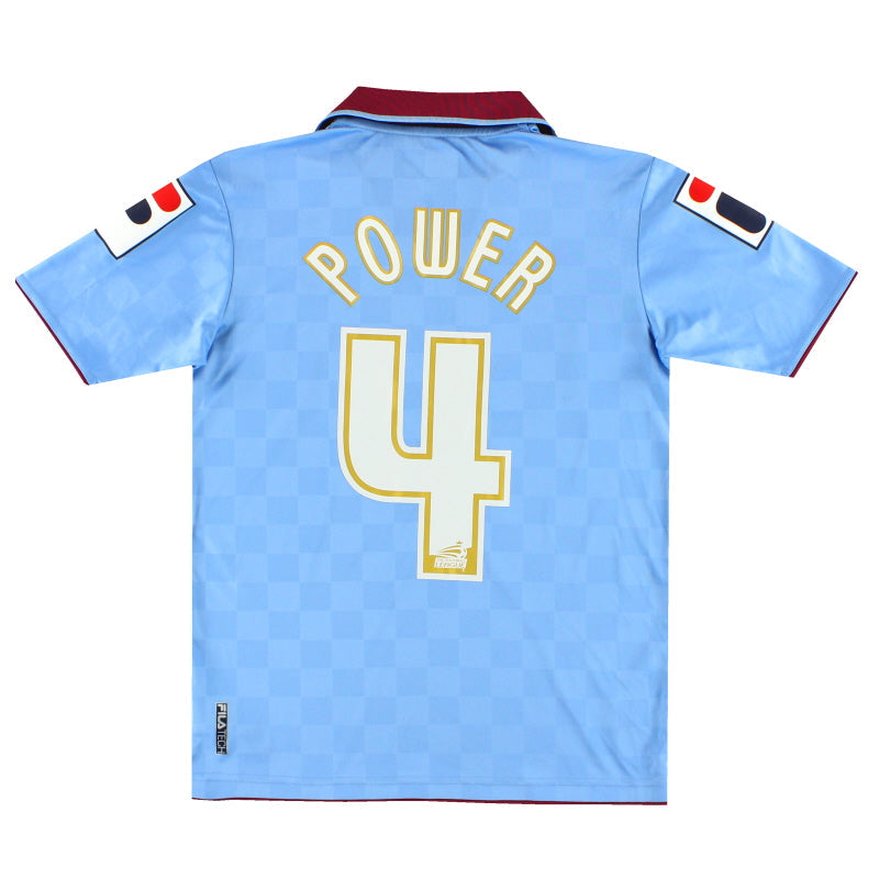 2013-15 Tranmere Rovers Fila Away Shirt Power #4 L.Boys