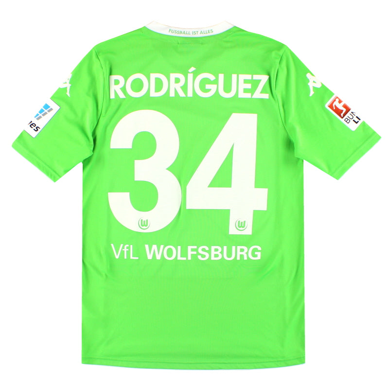 2014-15 Wolfsburg Kappa Home Shirt Rodriguez #34 S