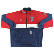 1999-01 England Umbro Player Issue Tracksuit *Mint* L