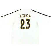 2003-04 Real Madrid adidas Home Shirt Beckham #23 XL.Boys