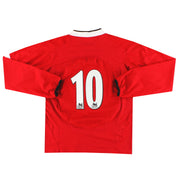 2004-06 Manchester United Nike Home Shirt L/S #10