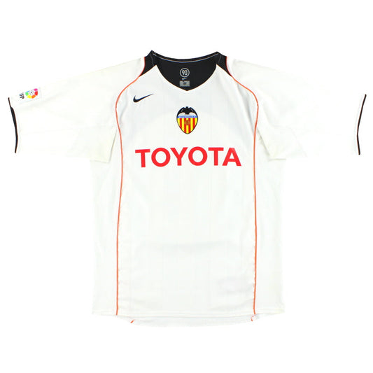 2004-05 Valencia Nike Home Shirt M