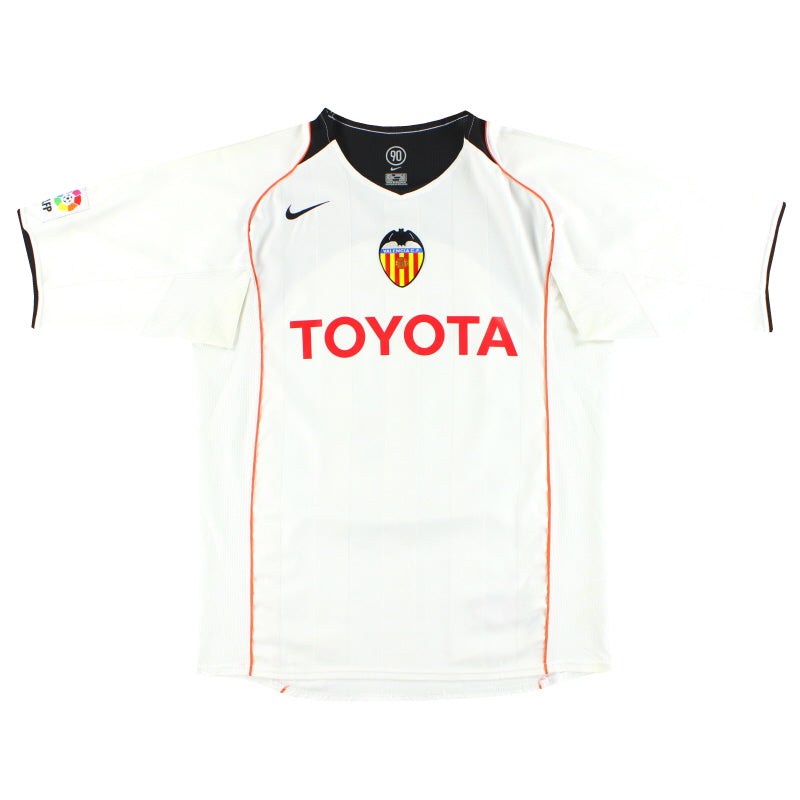 2004-05 Valencia Nike Home Shirt M