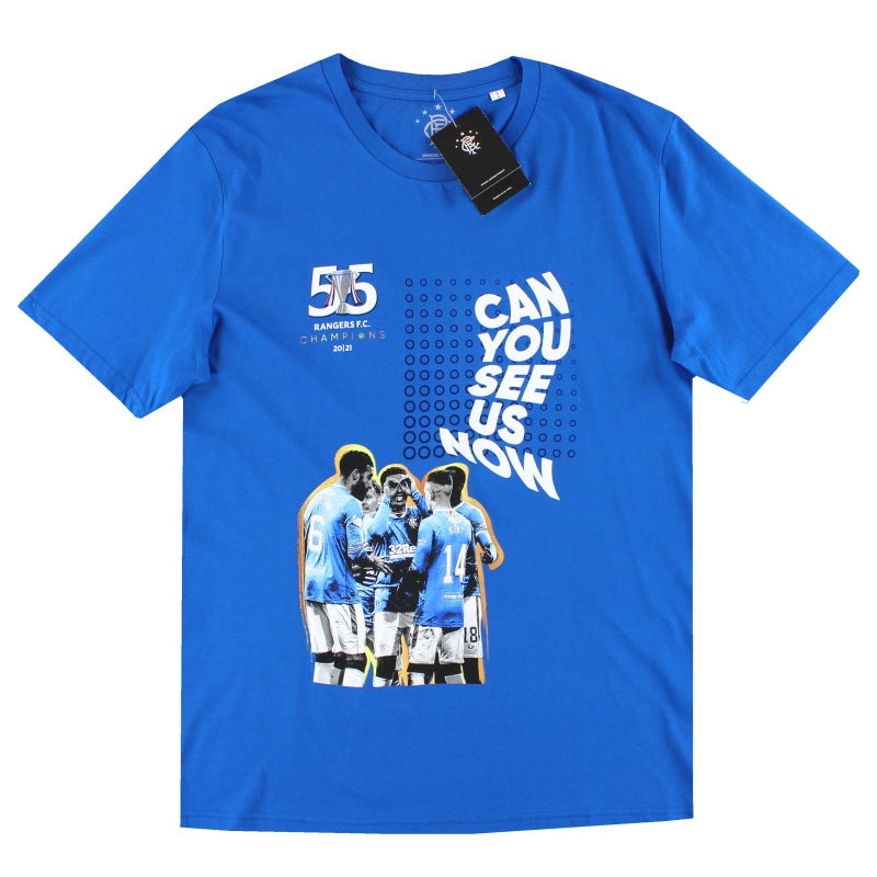 2020-21 Rangers 'Champions 55' Graphic Tee *BNIB* L