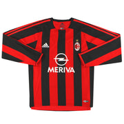 2003-04 AC Milan adidas Player Issue Home Shirt #7 L/S *Mint*