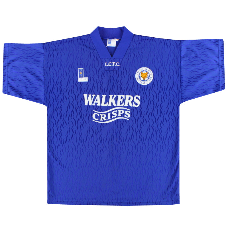 1992-94 Leicester Fox Leisure Home Shirt *Mint* XL