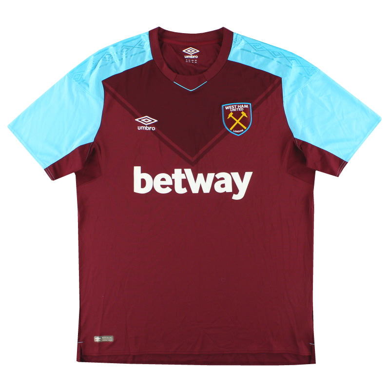 2017-18 West Ham Umbro Home Shirt *As New* XXL