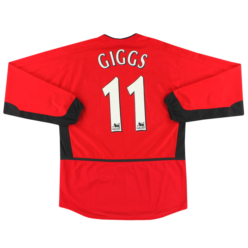 2002-04 Manchester United Nike Home Shirt Giggs #11 L/S